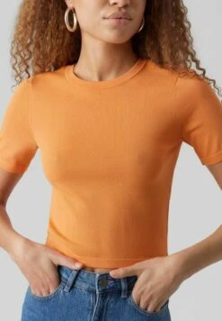 Vero Moda T-Shirt Basic - Mock Orange -Vero Moda Winkel 427c258b11cf41b2a6eef7d2b30a082c