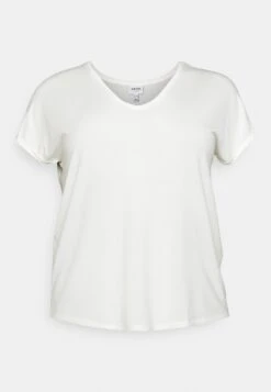 Vero Moda Curve Vmaya Ss V-Neck Vma Noos Curve - T-Shirt Basic - Snow White -Vero Moda Winkel 432aa695dfdc414c85fad12db1271ecb