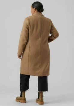 Vero Moda Curve Vmblaza Long Curve - Mantel - Tigers Eye -Vero Moda Winkel 43f58aae70f44bb5a0f7d3d39b010714