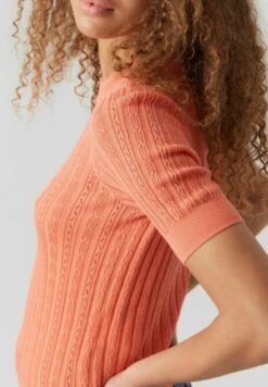Vero Moda T-Shirt Basic - Georgia Peach -Vero Moda Winkel 444b5e4c9bfe4c9b86260a98c39719bb