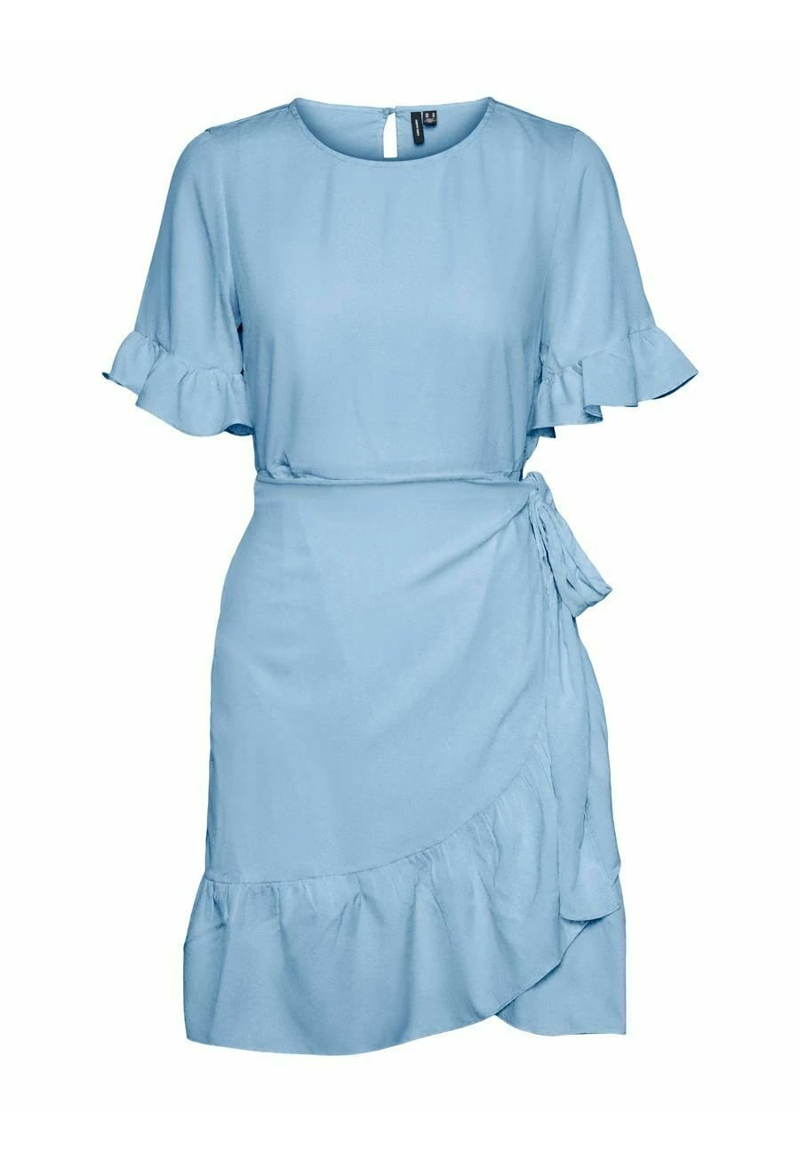 Vero Moda Rundhals - Jurk - Blue Bell 7 Vero Moda Rundhals - Jurk - Blue Bell - Afbeelding 5