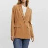 Vero Moda Langärmelig - Halflange Jas - Tobacco Brown -Vero Moda Winkel 458cba92b1af44b2801e4e3a78b321e8