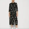 Vero Moda Vmeasy 3/4 Long Shirt Dress - Blousejurk - Black/Ann -Vero Moda Winkel 4632d83db6b4442eab4e227cc200b682
