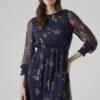 Vero Moda Mini Langärmeliges - Jurk - Navy Blazer -Vero Moda Winkel 4a252d9781cb4aec9386b57b72002beb