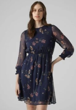 Vero Moda Mini Langärmeliges - Jurk - Navy Blazer