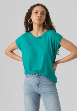 Vero Moda Vmava Plain Ss Gajrs Noos - T-Shirt Basic - Alhambra