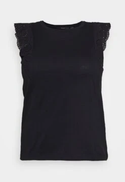 Vero Moda Curve Vmhollyn Noos Curve - T-Shirt Basic - Black