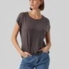 Vero Moda Vmava Plain Ss Gajrs Noos - T-Shirt Basic - Asphalt -Vero Moda Winkel 4c7abcc2d0eb4eebb16fd77a8afbfdae