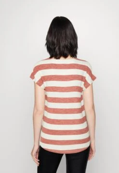 Vero Moda Vmwide Stripe - T-Shirt Print - Marsala/Snow White -Vero Moda Winkel 4f02656d211648cb8cabbf667fa6e126