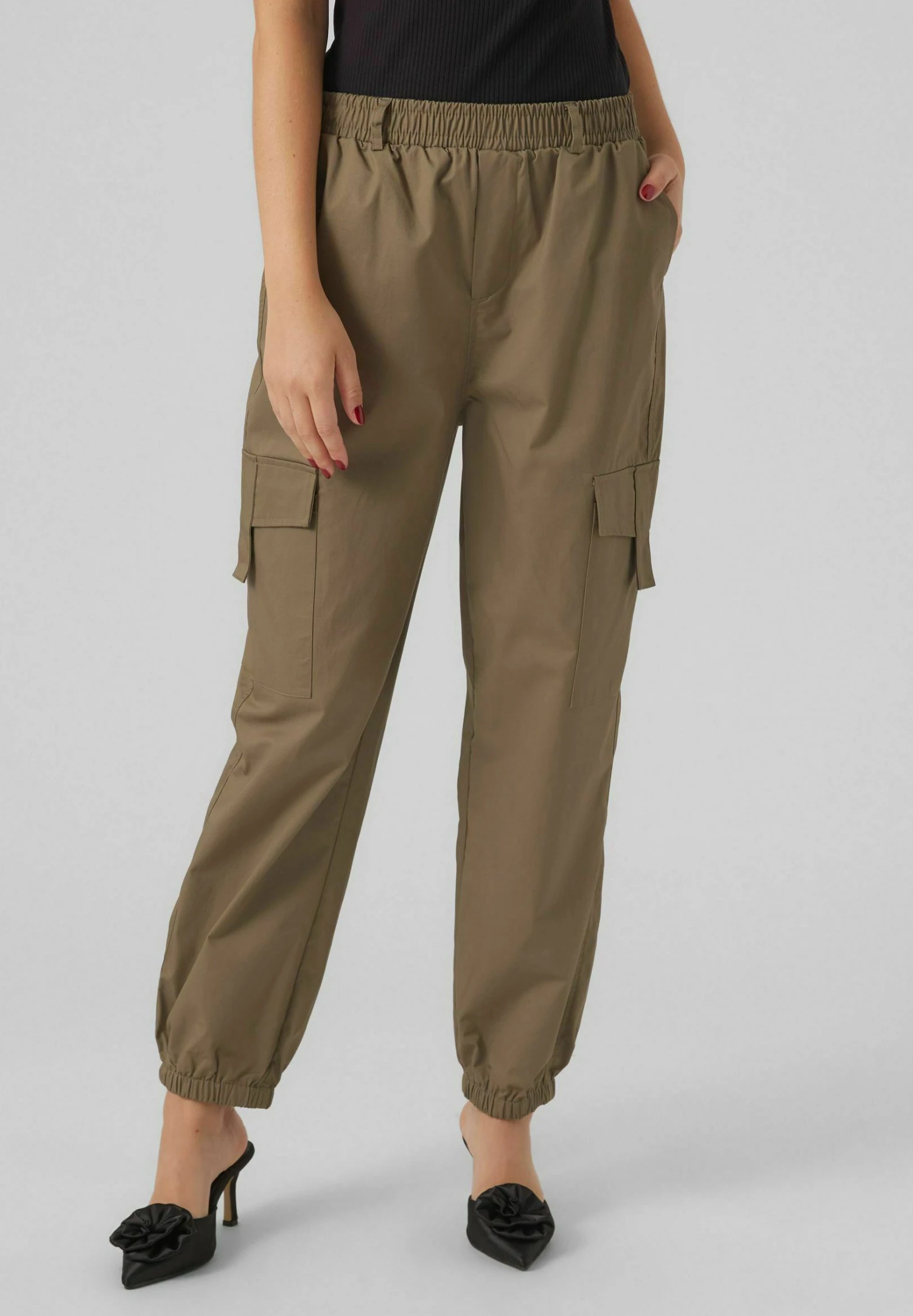Vero Moda Treillis - Cargobroek - Khaki 3 Vero Moda Treillis - Cargobroek - Khaki