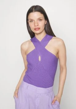 Vero Moda Petite Vmgloria Cross Over Strap - Top - Purple -Vero Moda Winkel 503b32fa254d46e190e012381e550e9b