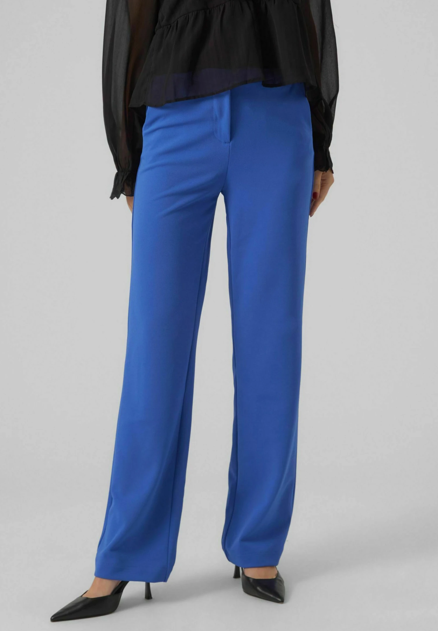 Vero Moda Zamira Straight Noos - Broek - Beaucoup Blue 3 Vero Moda Zamira Straight Noos - Broek - Beaucoup Blue