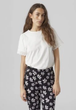 Vero Moda Vmpanna Glenn - T-Shirt Print - Snow White