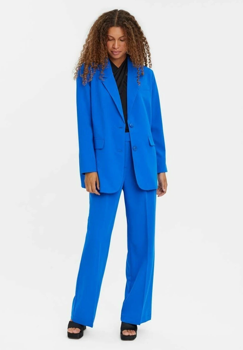 Vero Moda Halflange Jas - Princess Blue 4 Vero Moda Halflange Jas - Princess Blue - Afbeelding 2