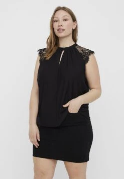 Vero Moda Curve Vmmilla Tee - Top - Black