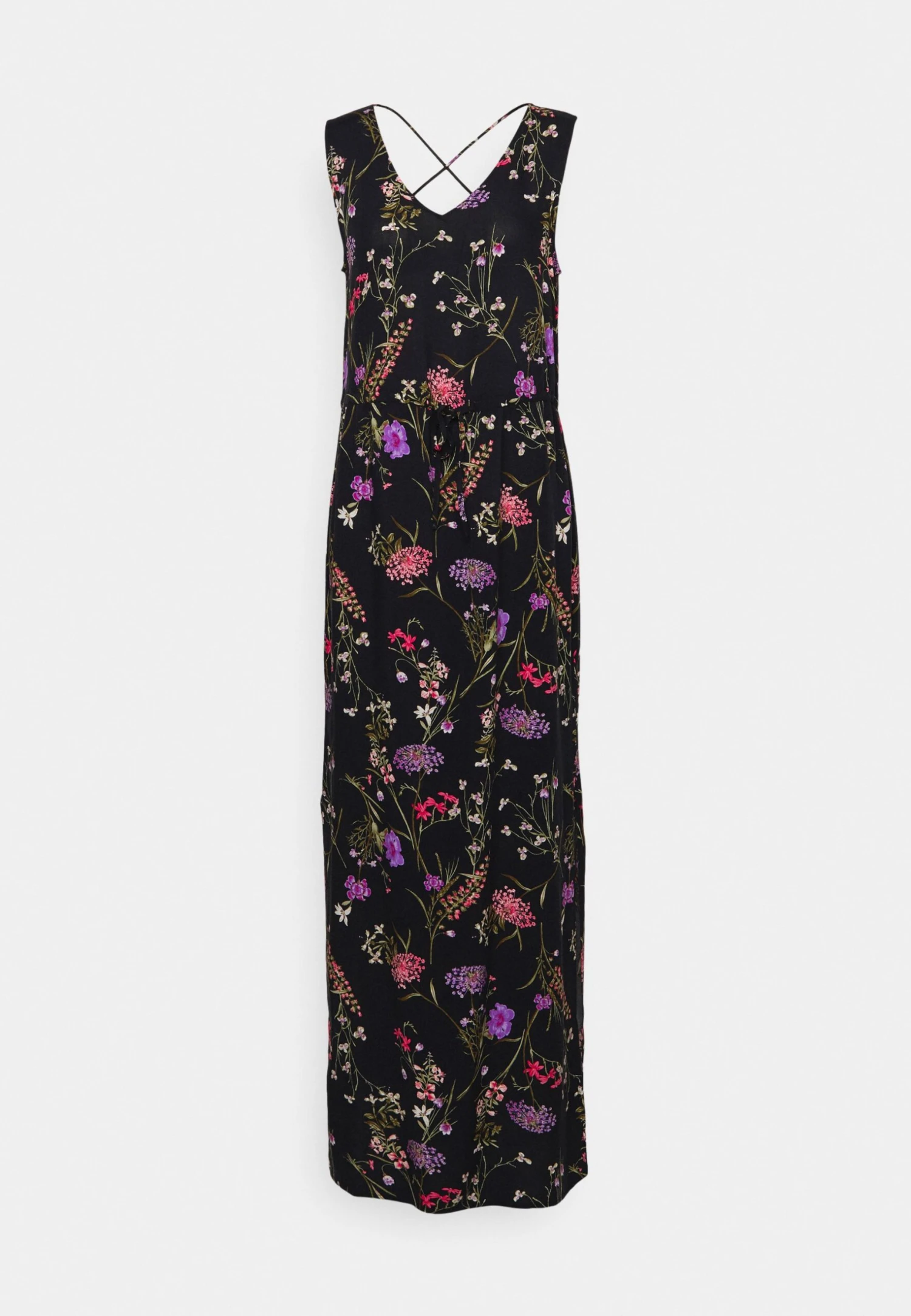 Vero Moda Tall Vmeasy Tank Dress - Maxi-Jurk - Black/Mille 6 Vero Moda Tall Vmeasy Tank Dress - Maxi-Jurk - Black/Mille - Afbeelding 4