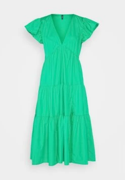 Vero Moda Vmjarlotte Calf Slit Dress- Jurk - Bright Green -Vero Moda Winkel 59b041e66a21401283d6b23c7e50143b
