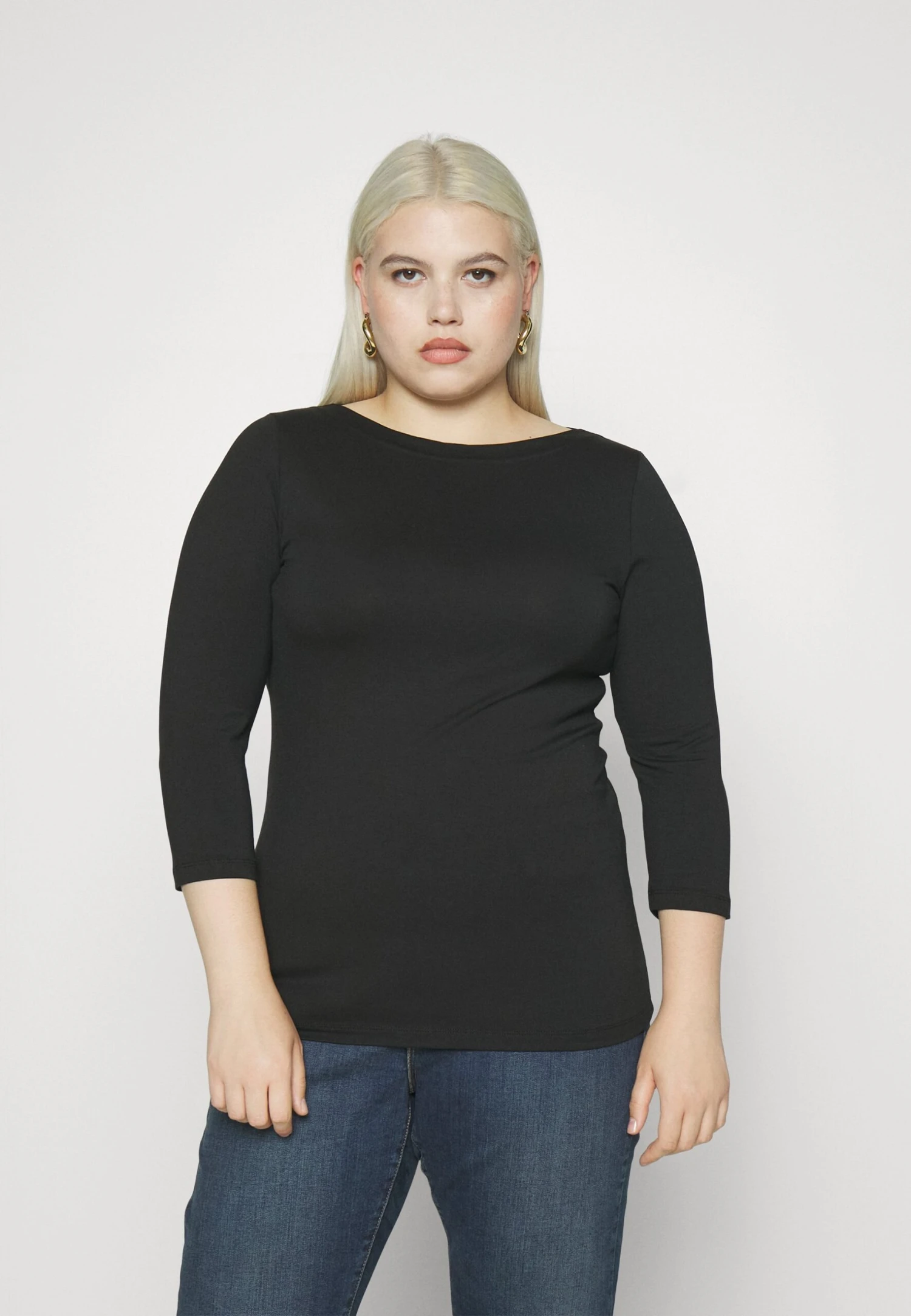 Vero Moda Curve Vmpanda- Longsleeve - Black 3 Vero Moda Curve Vmpanda- Longsleeve - Black