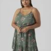 Vero Moda Curve Vmeasy Singlet Mini Dress - Jurk - Laurel Wreath/Freya