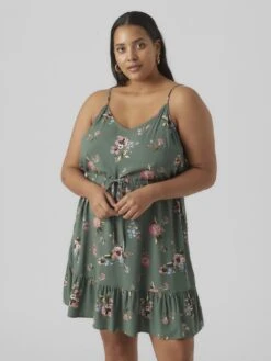 Vero Moda Curve Vmeasy Singlet Mini Dress - Jurk - Laurel Wreath/Freya