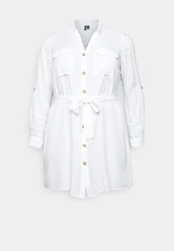Vero Moda Curve Vmbumpy Shirt Dress - Jurk - Snow White -Vero Moda Winkel 5c958face3a648afb4faf81f0246b8d0