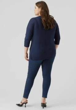 Vero Moda Curve Longsleeve - Navy Blazer -Vero Moda Winkel 5cc5d37c292641358718248abe739a98