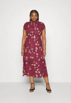 Vero Moda Curve Vmnewhallie S/S Tie Exp Cur - Blousejurk - Dry Rose