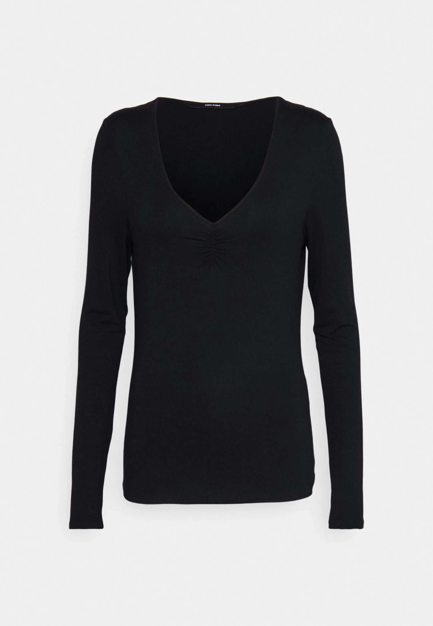 Vero Moda Tall Vmalberte V Neck - Longsleeve - Black 6 Vero Moda Tall Vmalberte V Neck - Longsleeve - Black - Afbeelding 4