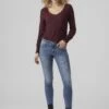 Vero Moda Gesmoktes - Longsleeve - Winetasting -Vero Moda Winkel 60cf73729aa642ba92aa7d5b64cf3638
