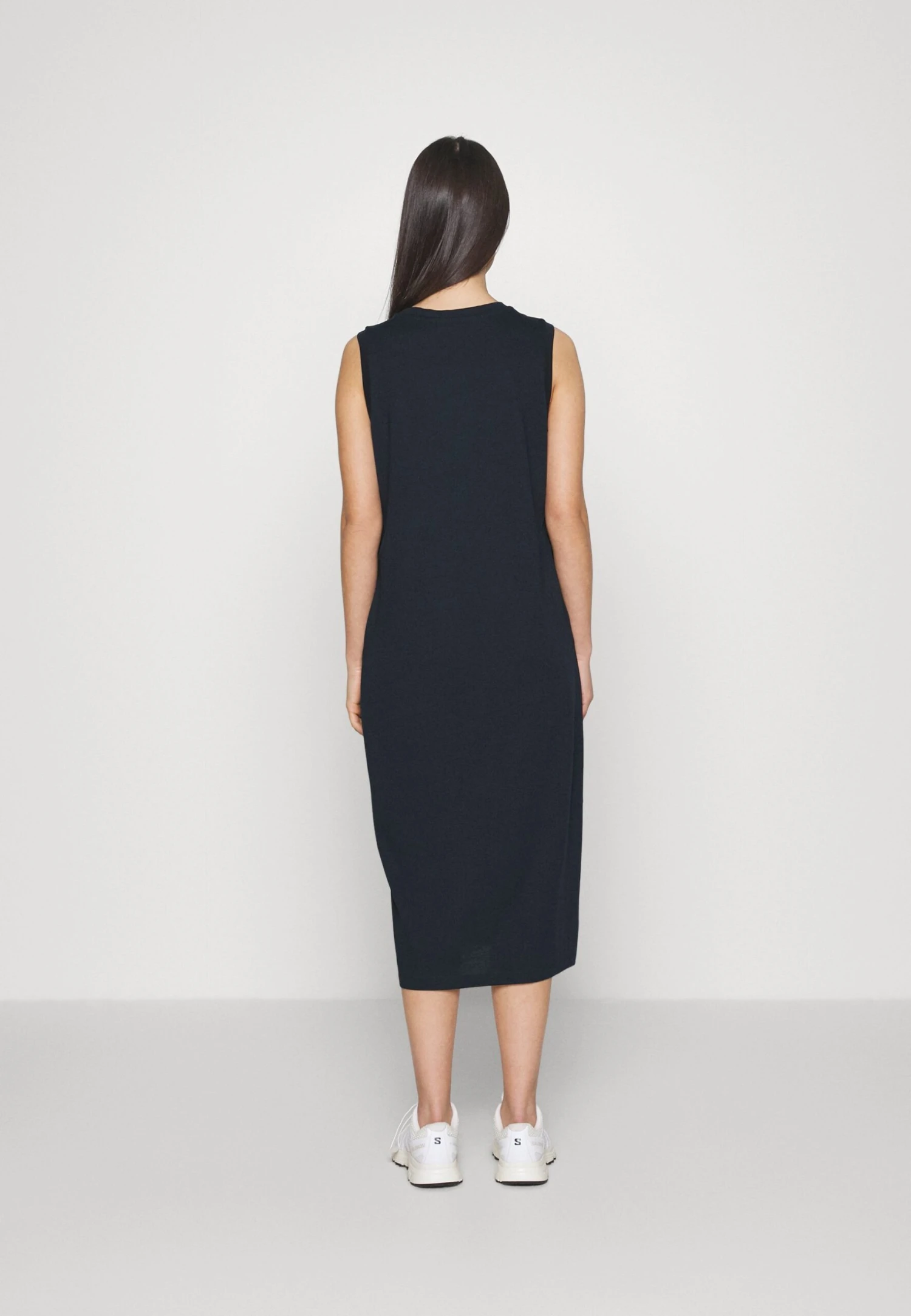 Vero Moda Petite Vmcelena Calf Dress - Jerseyjurk - Navy Blazer 5 Vero Moda Petite Vmcelena Calf Dress - Jerseyjurk - Navy Blazer - Afbeelding 3