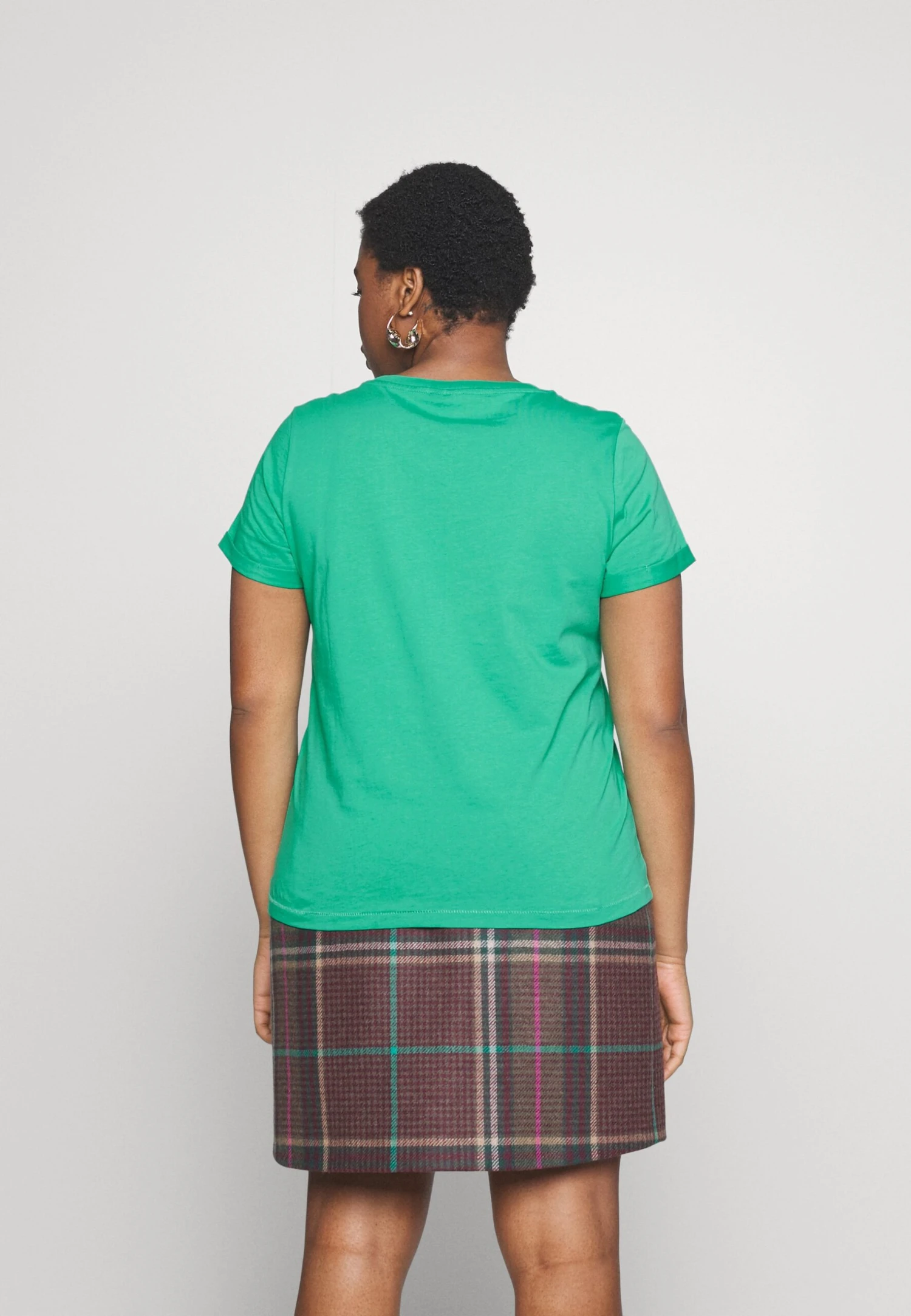 Vero Moda Curve Vmpaula - T-Shirt Basic - Holly Green 5 Vero Moda Curve Vmpaula - T-Shirt Basic - Holly Green - Afbeelding 3