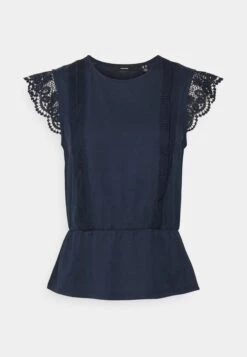 Vero Moda Tall Vmcaia Lace- Top - Navy Blazer -Vero Moda Winkel 64f27e9ad64d4839b39f11bd652b7d9d