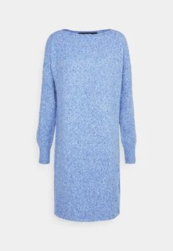 Vero Moda Tall Vmdoffy - Gebreide Jurk - Beaucoup Blue/W. Melange -Vero Moda Winkel 66de15a2c9c34c7cbe3cf2a42737410a