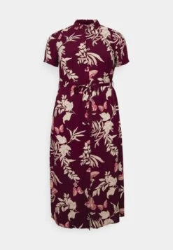 Vero Moda Curve Vmceasy Long Shirt Dress - Blousejurk - Winetasting/Lily -Vero Moda Winkel 67613efa8ca04d41821159f5f7a144cb