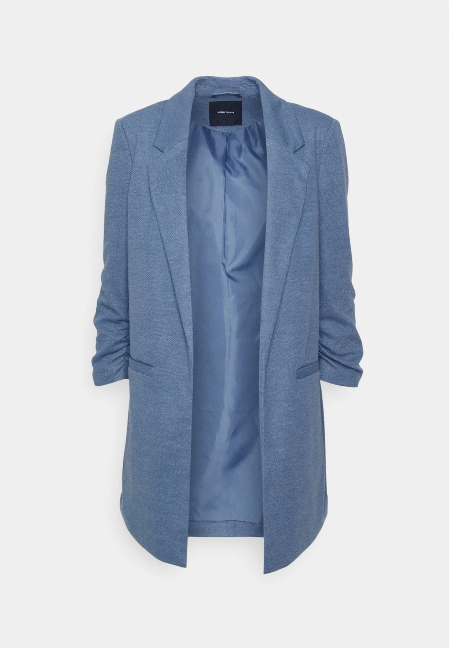 Vero Moda Vmrica Long Blazer - Halflange Jas - China Blue 7 Vero Moda Vmrica Long Blazer - Halflange Jas - China Blue - Afbeelding 5