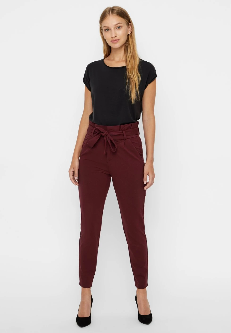 Vero Moda HrPaperbag Ga Noos - Broek - Port Royale 4 Vero Moda HrPaperbag Ga Noos - Broek - Port Royale - Afbeelding 2