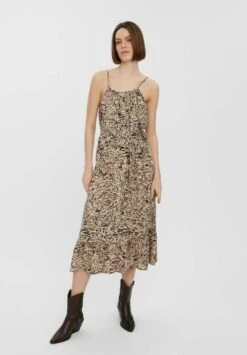 Vero Moda Vmeasy Strap Dress- Jurk - White Pepper