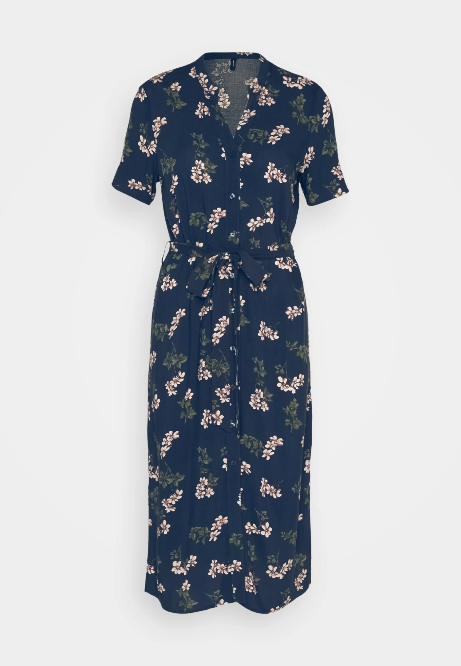 Vero Moda Vmvica S/S Ga Wvn Noos - Blousejurk - Navy/Nellie 7 Vero Moda Vmvica S/S Ga Wvn Noos - Blousejurk - Navy/Nellie - Afbeelding 5