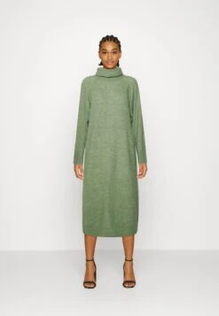 Vero Moda Vmdaniela Cowlneck Dress - Gebreide Jurk - Loden Frost/Melange