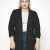 Vero Moda Curve Vmcrica - Halflange Jas - Black 2 Vero Moda Curve Vmcrica - Halflange Jas - Black -Vero Moda Winkel 6e4e7961edc34b15b2460ef048611af7