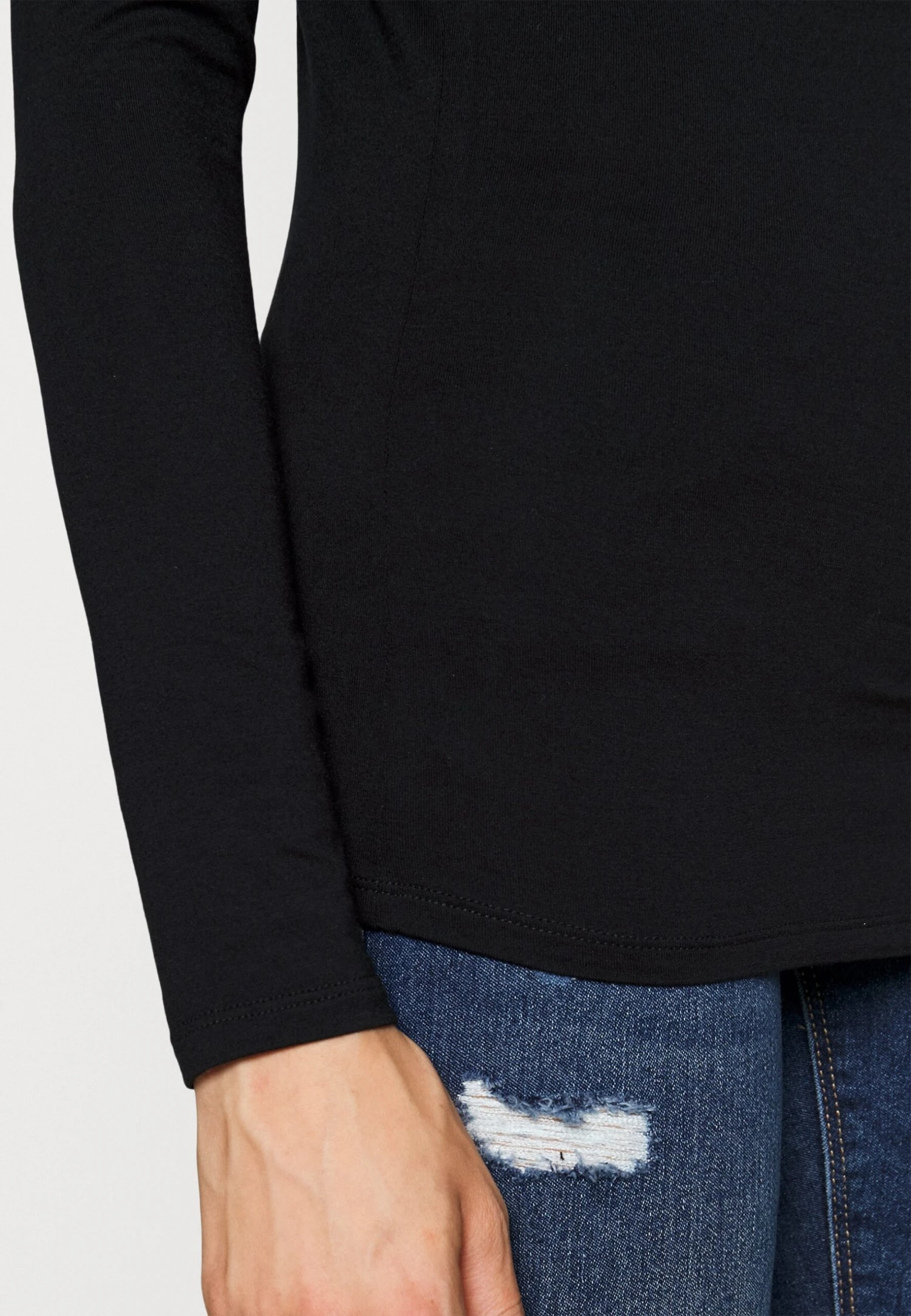 Vero Moda Tall Vmalberte V Neck - Longsleeve - Black 7 Vero Moda Tall Vmalberte V Neck - Longsleeve - Black - Afbeelding 5