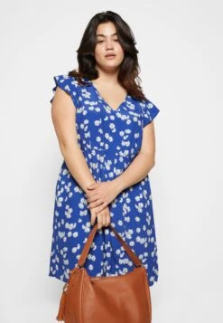 Vero Moda Curve Vmcatch Short Dress - Jurk - Dazzling Blue -Vero Moda Winkel 706858abdfcf49e588418e891786fd98