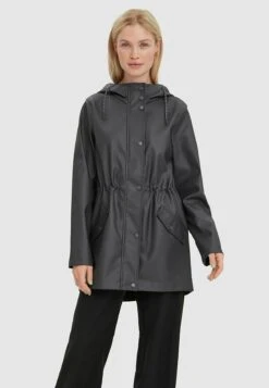 Vero Moda Vmmalou Coated Noos - Parka - Asphalt