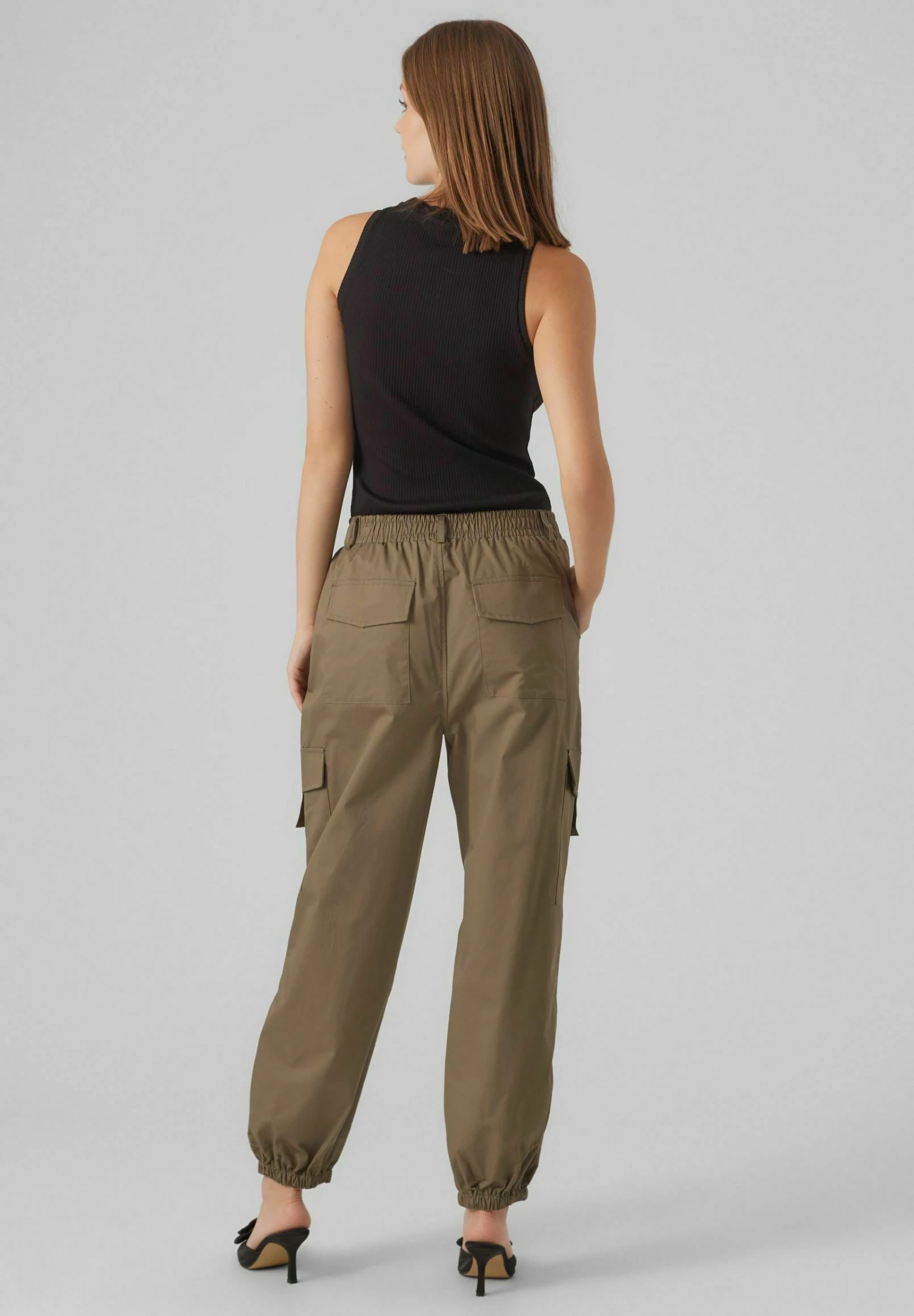 Vero Moda Treillis - Cargobroek - Khaki 5 Vero Moda Treillis - Cargobroek - Khaki - Afbeelding 3