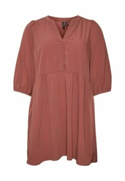 Vero Moda Curve 3/4-Ärmeliges - Jerseyjurk - Rose Brown -Vero Moda Winkel 71544cf7f8e0422684e824985b743437
