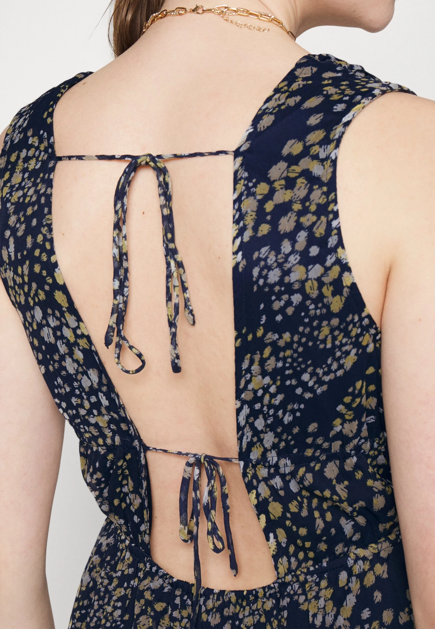 Vero Moda Vmdora Kaya Dress - Jurk - Navy Blazer Aop:Dora 7 Vero Moda Vmdora Kaya Dress - Jurk - Navy Blazer Aop:Dora - Afbeelding 5