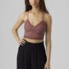 Vero Moda Vmhoney Lace V-Neck Cropped Top- Top - Rose Brown 2 Vero Moda Vmhoney Lace V-Neck Cropped Top- Top - Rose Brown -Vero Moda Winkel 73f6672b19b3427ea0ac56e16148024b