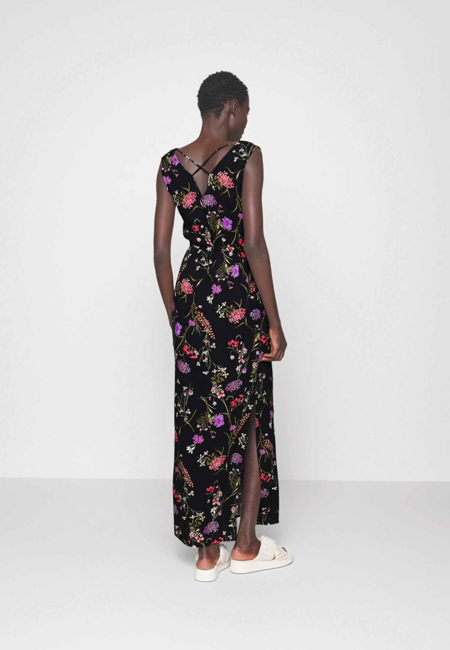 Vero Moda Tall Vmeasy Tank Dress - Maxi-Jurk - Black/Mille 5 Vero Moda Tall Vmeasy Tank Dress - Maxi-Jurk - Black/Mille - Afbeelding 3