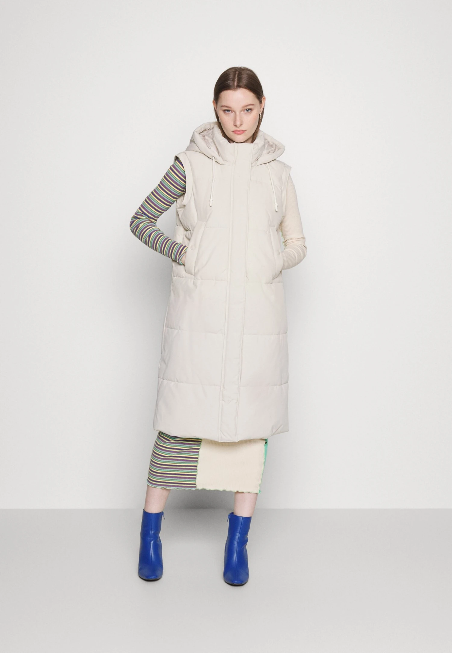 Vero Moda Vmmargaret Long Coat - Winterjas - Oatmeal 5 Vero Moda Vmmargaret Long Coat - Winterjas - Oatmeal - Afbeelding 3