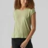Vero Moda Vmava Plain Ss Gajrs Noos - T-Shirt Basic - Reseda